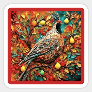 A Partridge In A Pear Tree Sticker